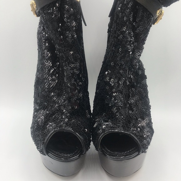 Louis Vuitton Runway Peep Toe Platform Ankle Boots - Picture 3 of 16